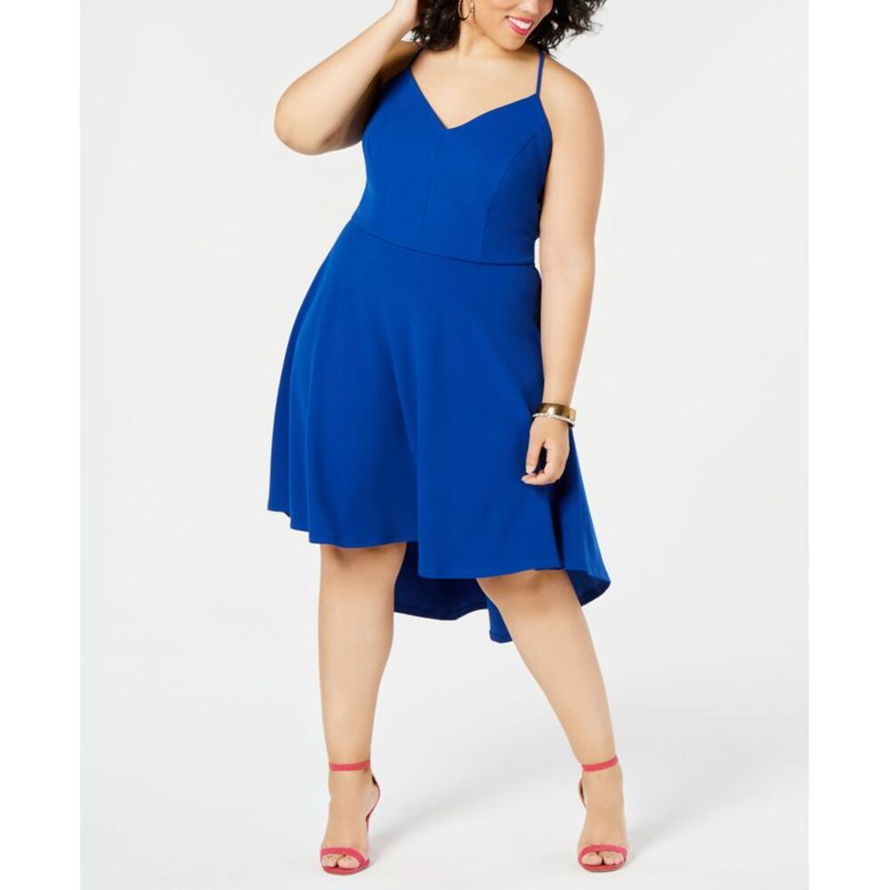 B Darlin Trendy Plus Size Racerback High Low Dress